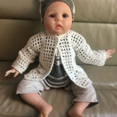 Summer Crochet Pattern PDF | Baby Cardigan (0-3 Months) | English
